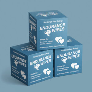 premature ejaculation wipes packaging
